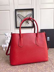 Forubags Prada Medium Saffiano Leather Double Bag Fiery Red/Black - 1BG775 – 33x24.5x14 cm - 4