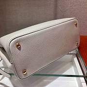 Forubags Prada Medium Saffiano Leather Double Bag White/Black - 1BG775 – 33x24.5x14 cm - 6