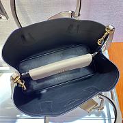 Forubags Prada Medium Saffiano Leather Double Bag Cameo/Black - 1BG775 – 33x24.5x14 cm - 4