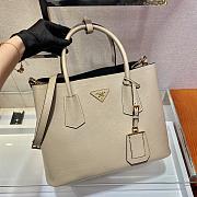 Forubags Prada Medium Saffiano Leather Double Bag Cameo/Black - 1BG775 – 33x24.5x14 cm - 5