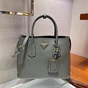 Forubags Prada Medium Saffiano Leather Double Bag Clay/Black - 1BG775 – 33x24.5x14 cm - 1