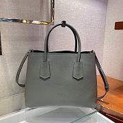 Forubags Prada Medium Saffiano Leather Double Bag Clay/Black - 1BG775 – 33x24.5x14 cm - 3