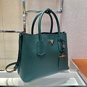 Forubags Prada Medium Saffiano Leather Double Bag Billiard Green/Black - 1BG775 – 33x24.5x14 cm - 3