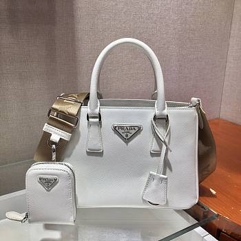 Forubags Prada Galleria Saffiano leather mini bag White - 1BA296 – 23x16.5x10 cm