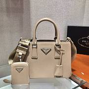 Forubags Prada Galleria Saffiano Leather Mini Bag Beige - 1BA296 – 23x16.5x10 cm - 1