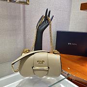 Forubags Prada Saffiano Leather Prada Sidonie Bag Beige - 1BD219 – 21.5x12x6.5 cm - 1