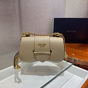 Forubags Prada Saffiano Leather Prada Sidonie Bag Beige - 1BD219 – 21.5x12x6.5 cm - 2