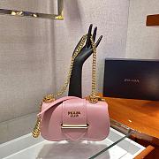 Forubags Prada Saffiano Leather Prada Sidonie Bag Pink - 1BD219 – 21.5x12x6.5 cm - 1