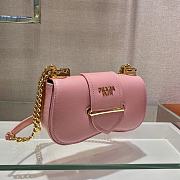 Forubags Prada Saffiano Leather Prada Sidonie Bag Pink - 1BD219 – 21.5x12x6.5 cm - 3