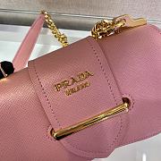 Forubags Prada Saffiano Leather Prada Sidonie Bag Pink - 1BD219 – 21.5x12x6.5 cm - 5