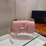 Forubags Prada Saffiano Leather Prada Sidonie Bag Pink - 1BD219 – 21.5x12x6.5 cm - 6