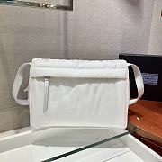 Forubags Prada Medium Padded Nylon Shoulder Bag White - 1BD255 –21.5x12x30 cm - 6