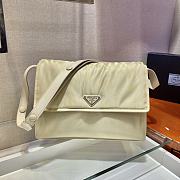 Forubags Prada Medium Padded Nylon Shoulder Bag Beige - 1BD255 –21.5x12x30 cm - 1