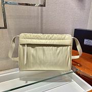 Forubags Prada Medium Padded Nylon Shoulder Bag Beige - 1BD255 –21.5x12x30 cm - 4