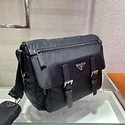 Forubags Prada Medium Nylon Shoulder Bag Black - 1BD671 –30x25x12 cm - 4