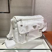 Forubags Prada Medium Nylon Shoulder Bag White - 1BD671 –30x25x12 cm - 4