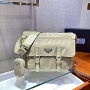 Forubags Prada Medium Nylon Shoulder Bag Beige - 1BD671 –30x25x12 cm - 1