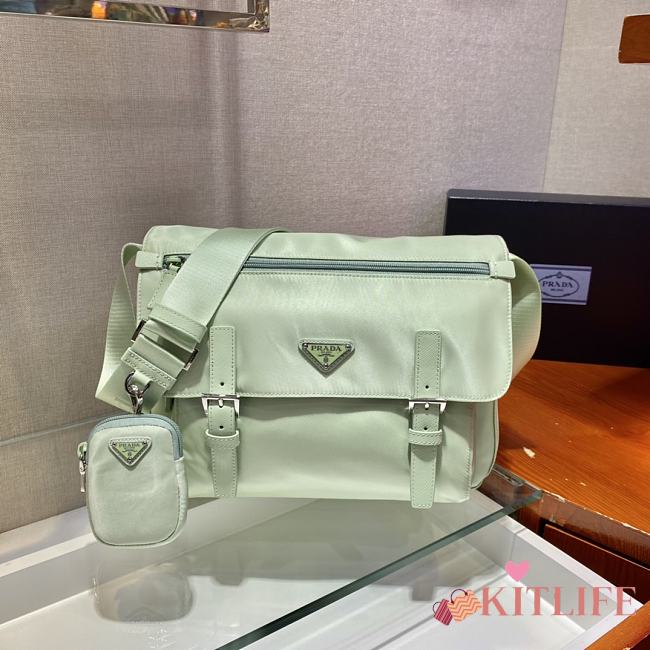 Forubags Prada Medium Nylon Shoulder Bag Mint - 1BD671 –30x25x12 cm - 1