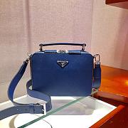 Forubags Prada Brique Saffiano Leather Cross-Body Bag Blue - 2VH069 –22x16x6 cm - 1