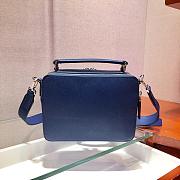 Forubags Prada Brique Saffiano Leather Cross-Body Bag Blue - 2VH069 –22x16x6 cm - 3