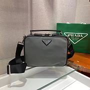 Forubags Prada Brique Nylon Leather Cross-Body Bag Grey - 2VH069 –22x16x6 cm - 1