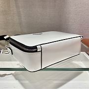 Forubags Prada Brique Shiny Leather Cross-Body Bag White - 2VH069 –22x16x6 cm - 3