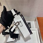 Forubags Prada Brique Shiny Leather Cross-Body Bag White - 2VH069 –22x16x6 cm - 4