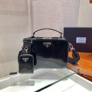 Forubags Prada Brique Shiny Leather Cross-Body Bag Black - 2VH069 –22x16x6 cm - 1