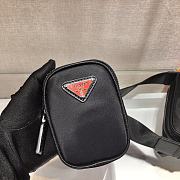 Forubags Prada Nylon and Saffiano Leather Bag with Strap Red Logo- 2VH112 –20x16x5 cm - 5