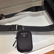 Forubags Prada Nylon Cross Body Bag Silver Logo - 2VH110 –25x22x7 cm - 2