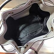 Forubags Prada Saffiano Leather Bucket Bag White - 1BZ032 –22x22x14 cm - 3