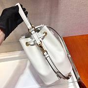 Forubags Prada Saffiano Leather Bucket Bag White - 1BZ032 –22x22x14 cm - 4