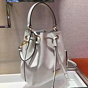 Forubags Prada Saffiano Leather Bucket Bag White - 1BZ032 –22x22x14 cm - 6