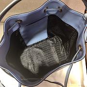 Forubags Prada Saffiano Leather Bucket Bag Light Blue - 1BZ032 –22x22x14 cm - 4