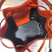 Forubags Prada Saffiano Leather Bucket Bag Orange - 1BZ032 –22x22x14 cm - 2