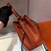 Forubags Prada Saffiano Leather Bucket Bag Brown- 1BZ032 –22x22x14 cm - 3