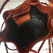 Forubags Prada Saffiano Leather Bucket Bag Brown- 1BZ032 –22x22x14 cm - 6