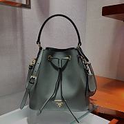 Forubags Prada Saffiano Leather Bucket Bag Gray - 1BZ032 –22x22x14 cm - 1