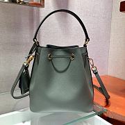 Forubags Prada Saffiano Leather Bucket Bag Gray - 1BZ032 –22x22x14 cm - 2