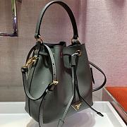 Forubags Prada Saffiano Leather Bucket Bag Gray - 1BZ032 –22x22x14 cm - 3