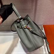 Forubags Prada Saffiano Leather Bucket Bag Gray - 1BZ032 –22x22x14 cm - 4