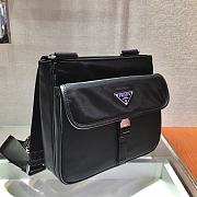 Forubags Prada Nylon Cross Body Bag Black- 2VH110 –25x22x7 cm - 3