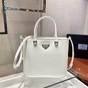 Forubags Prada Brushed Leather Tote Bag White - 1BA330 –24x22x6 cm - 1