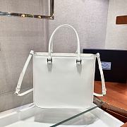 Forubags Prada Brushed Leather Tote Bag White - 1BA330 –24x22x6 cm - 5