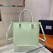 Forubags Prada Brushed Leather Tote Bag Mint - 1BA330 –24x22x6 cm - 5
