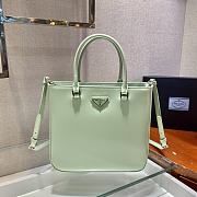 Forubags Prada Brushed Leather Tote Bag Mint - 1BA330 –24x22x6 cm - 2