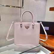 Forubags Prada Brushed Leather Tote Bag Pink - 1BA330 –24x22x6 cm - 3