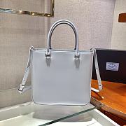 Forubags Prada Brushed Leather Tote Bag Cornflower Blue - 1BA330 –24x22x6 cm - 4