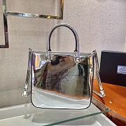 Forubags Prada Brushed Leather Tote Bag Silver - 1BA330 –24x22x6 cm - 4