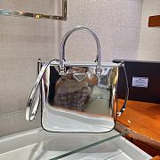 Forubags Prada Brushed Leather Tote Bag Silver - 1BA330 –24x22x6 cm - 3